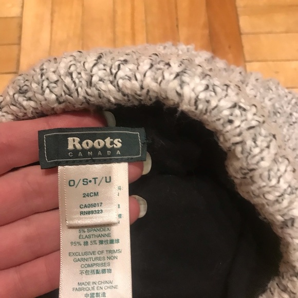 Roots Gray Knit Beanie - Picture 2 of 3